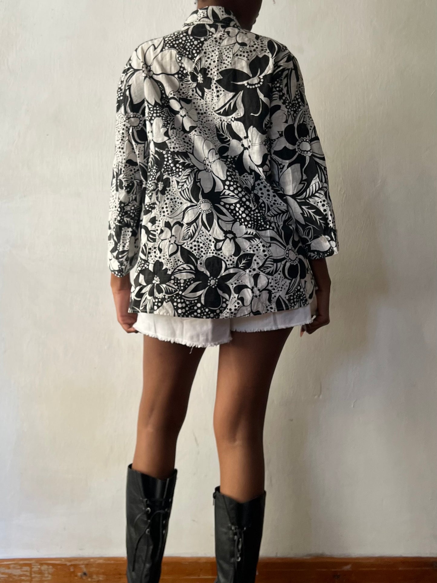 Floral cotton shirt