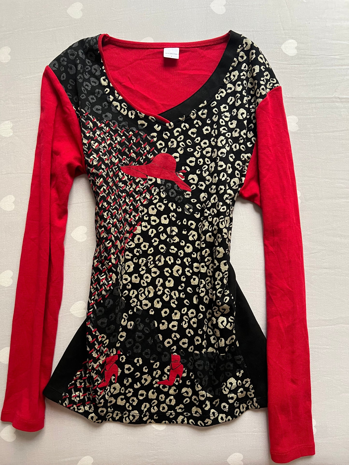 Vintage leopard print long sleeve