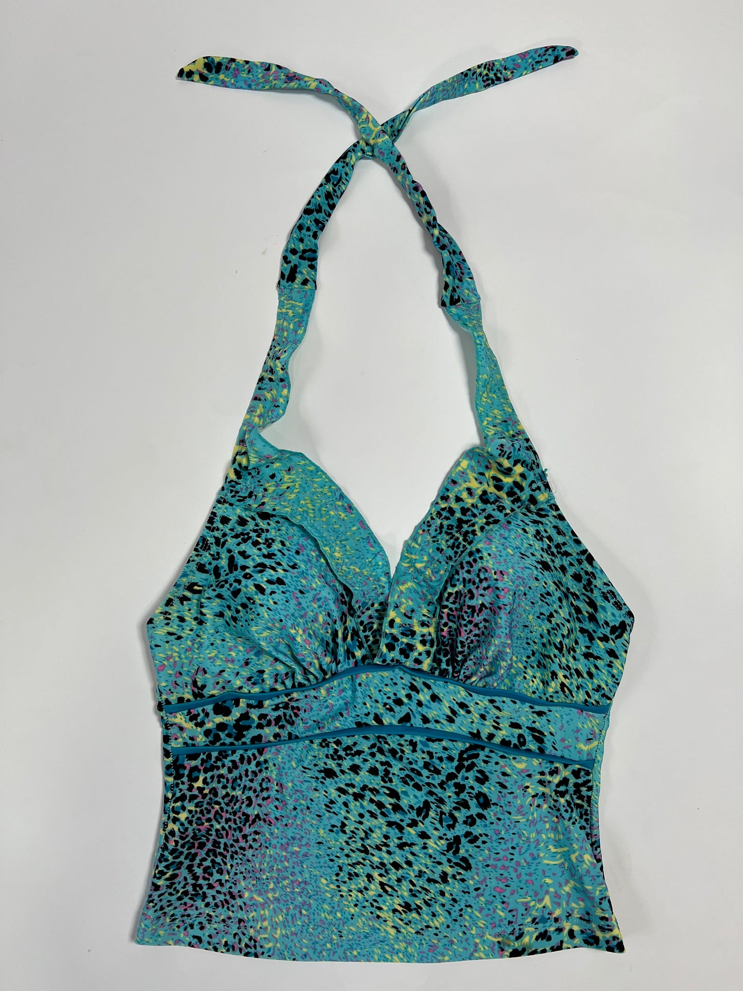 Animal print tankini halter