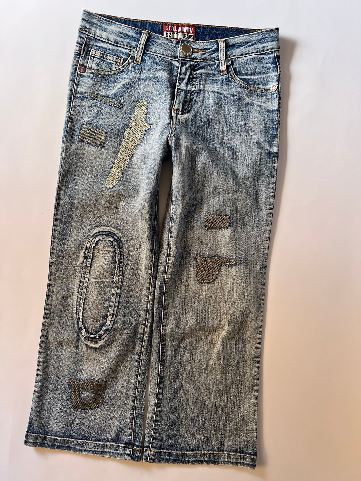 Y2k Denim Capri Pants