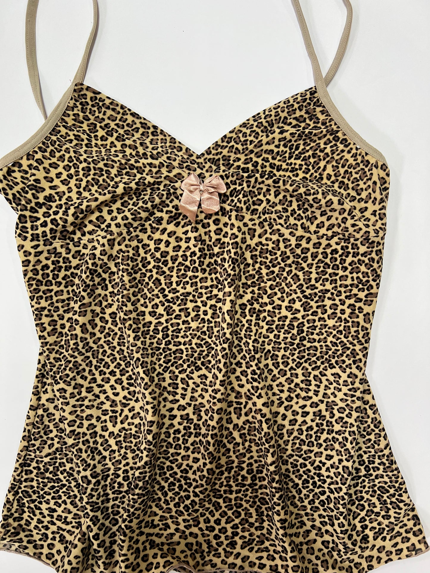 Leopard Print Babydoll Cami