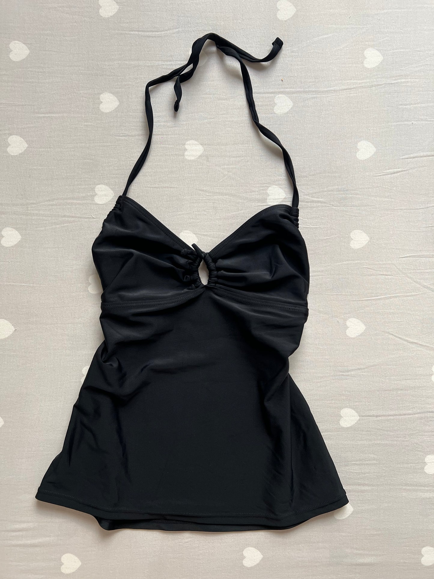Black tankini halter top