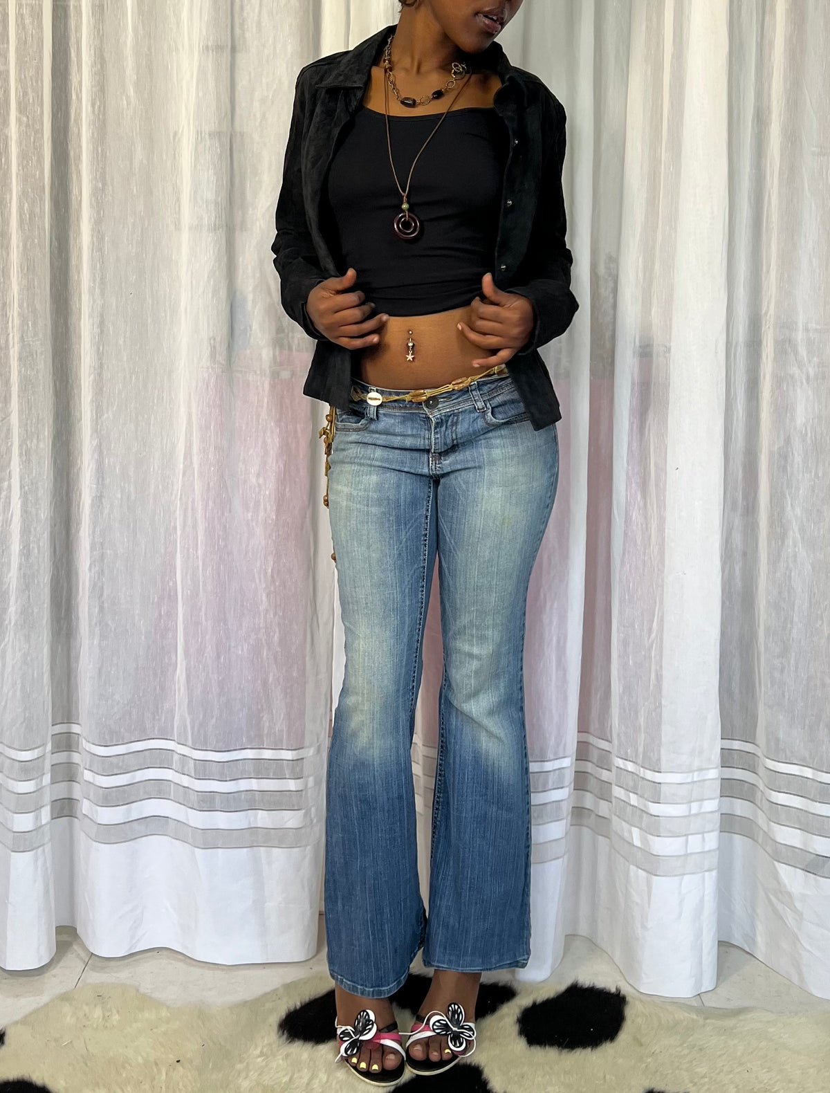 Black Suede Fitted Jacket