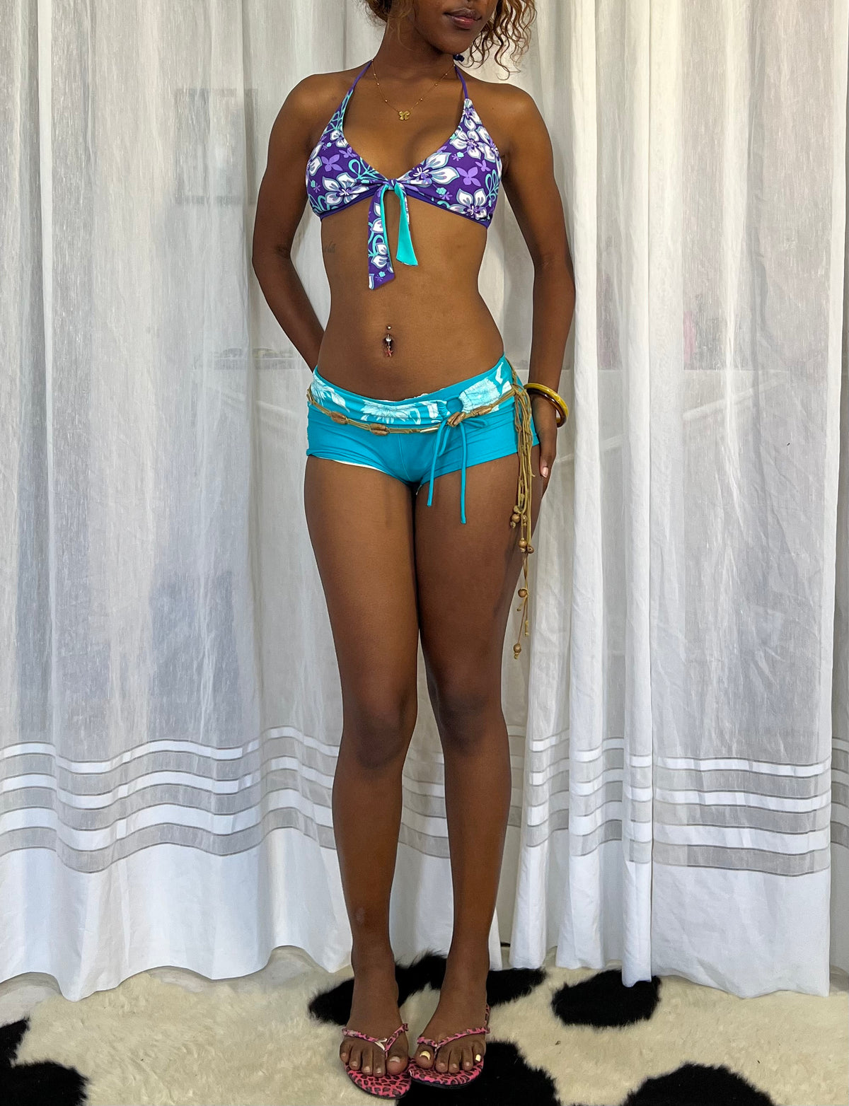 00s Tropical Tie-Up Swim Set