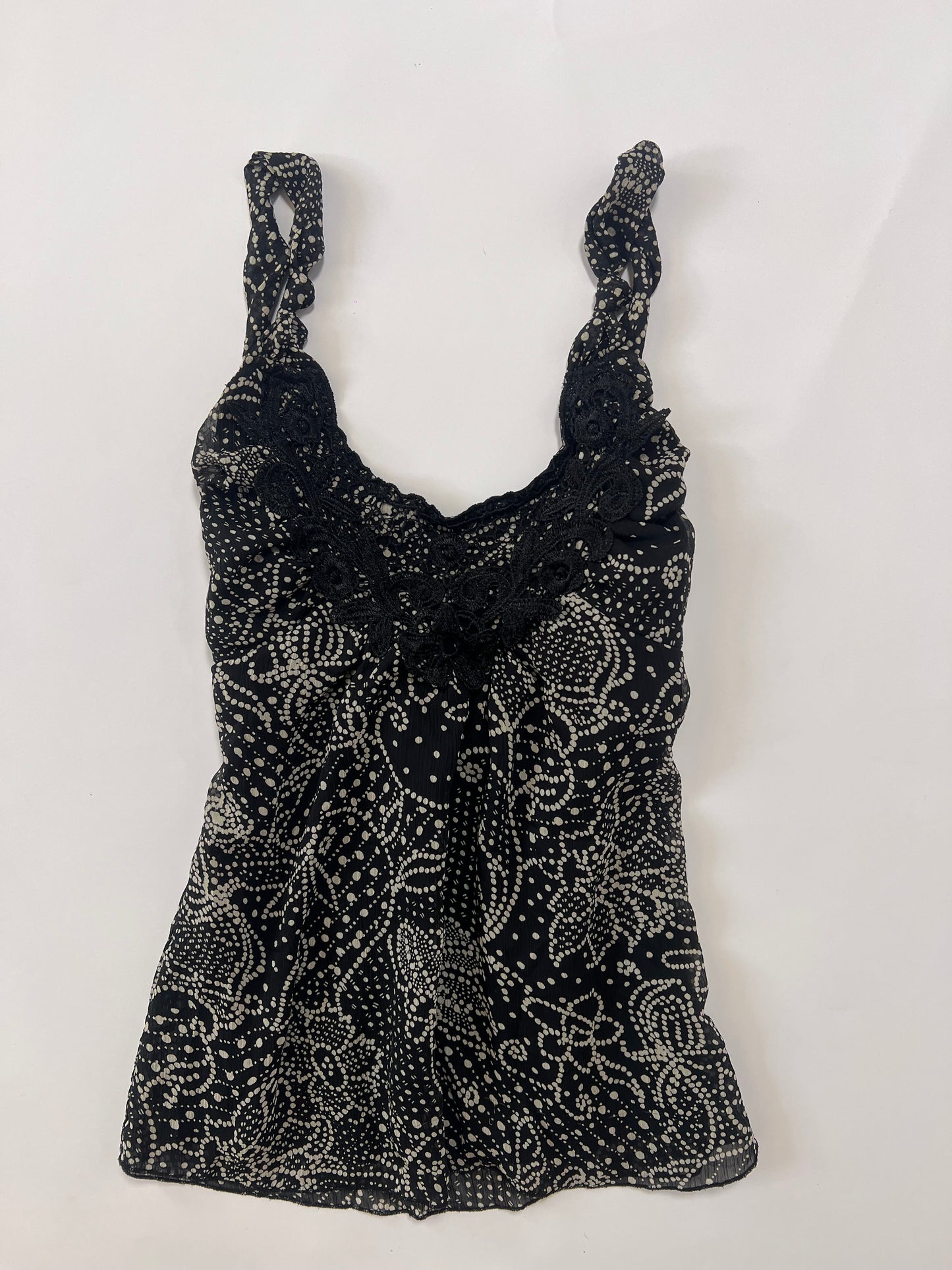 Floral print baby doll top