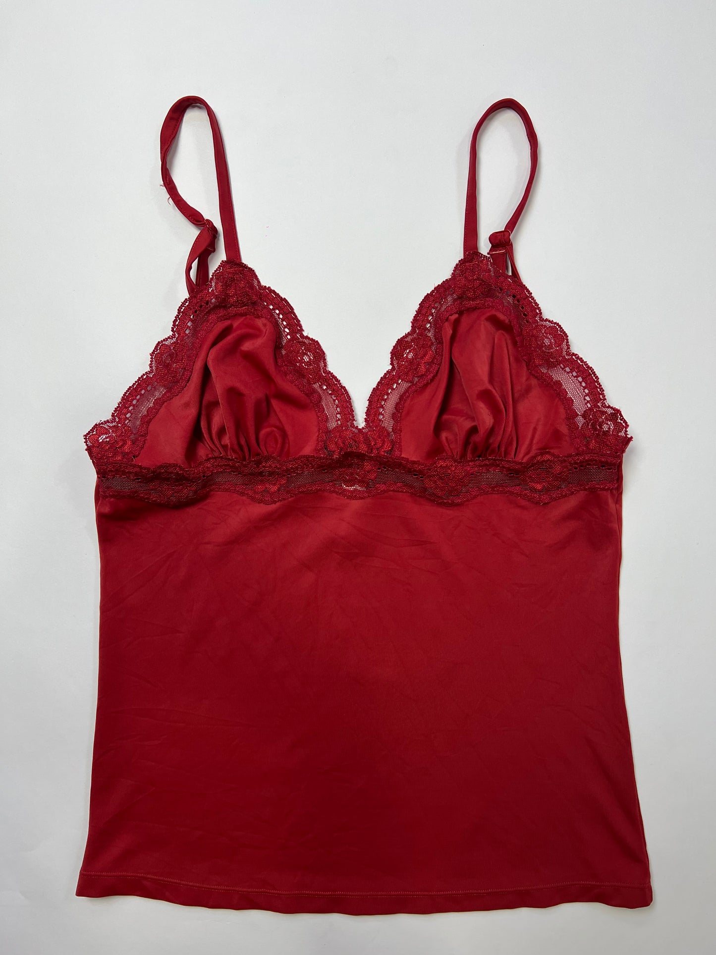 Lace Trim Satin Cami