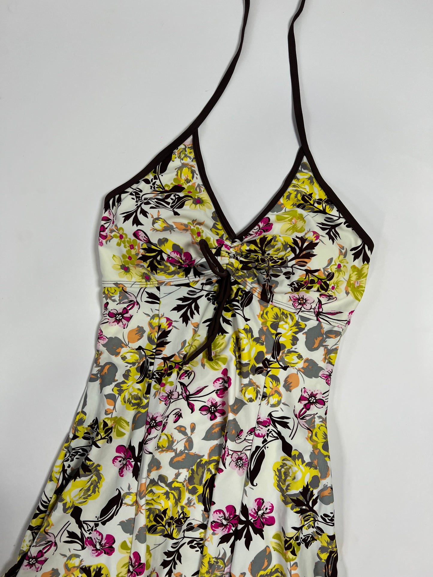 Floral Halter Tankini Dress