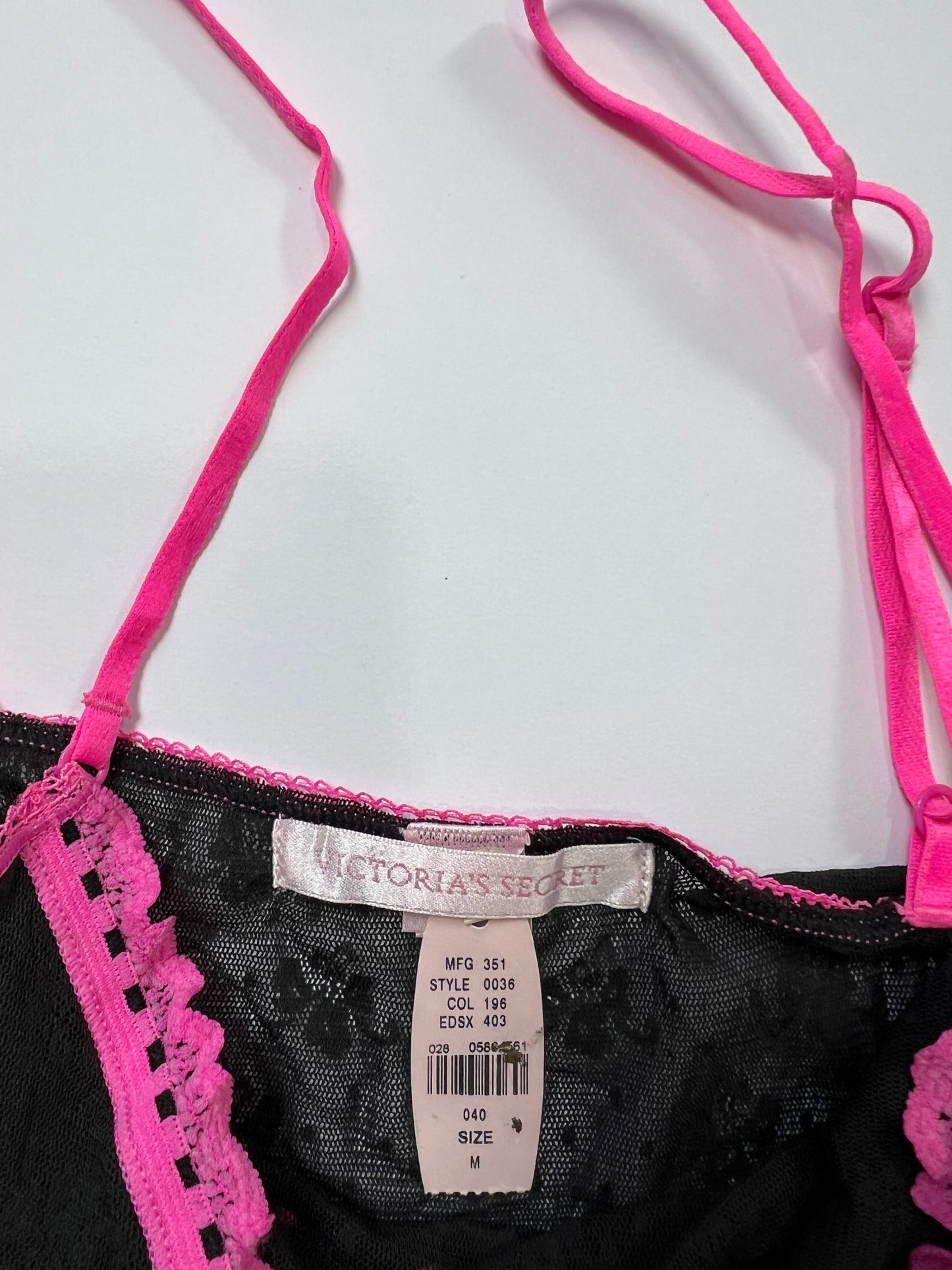 Victoria Secret Sheer Lace Trim  Cami