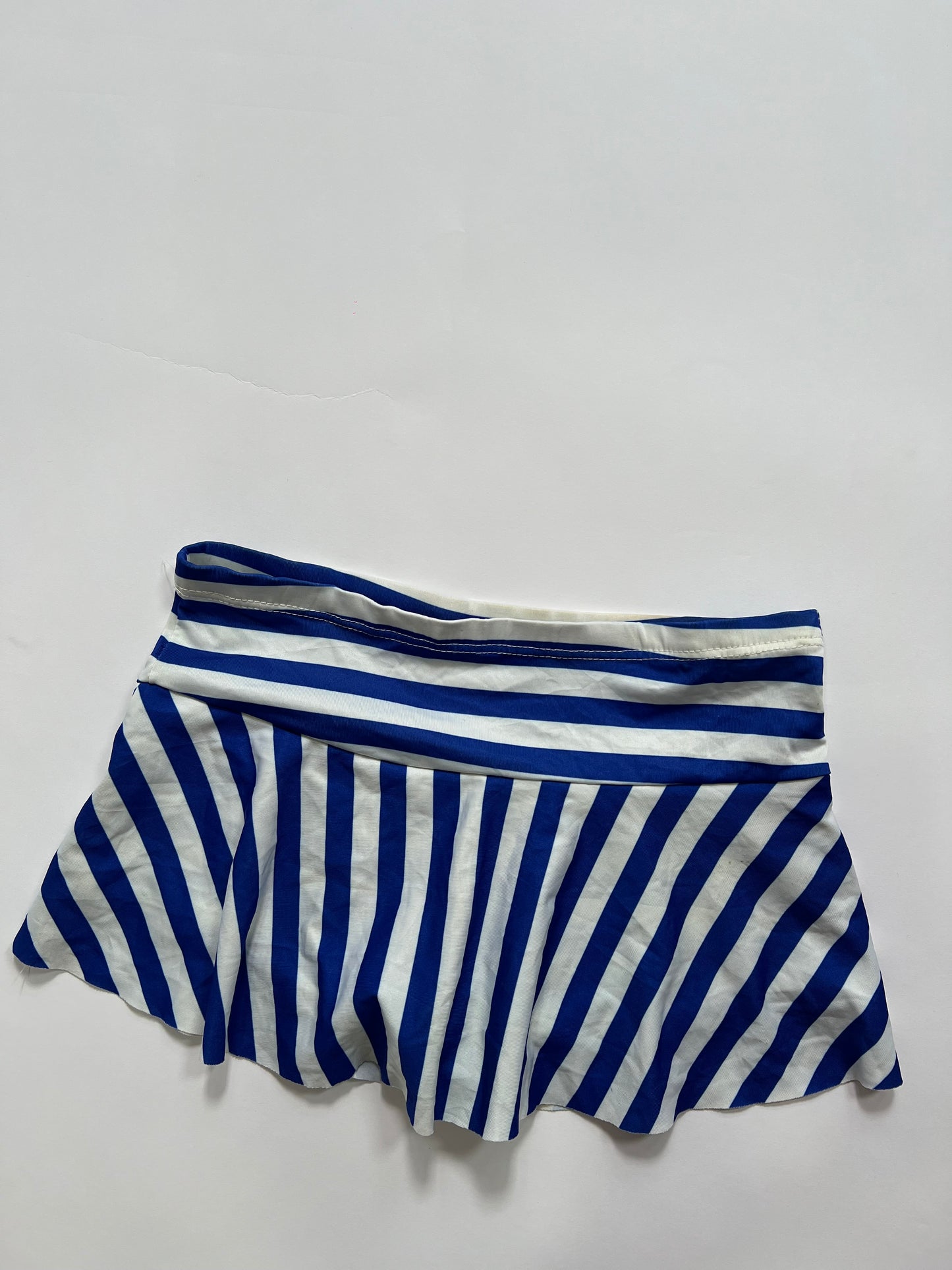 Blue Striped Mini Skirt