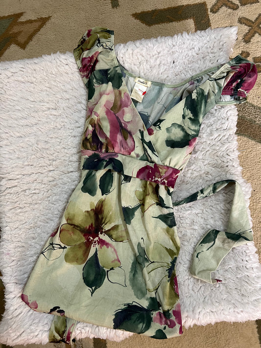 Floral Tie-Back Top