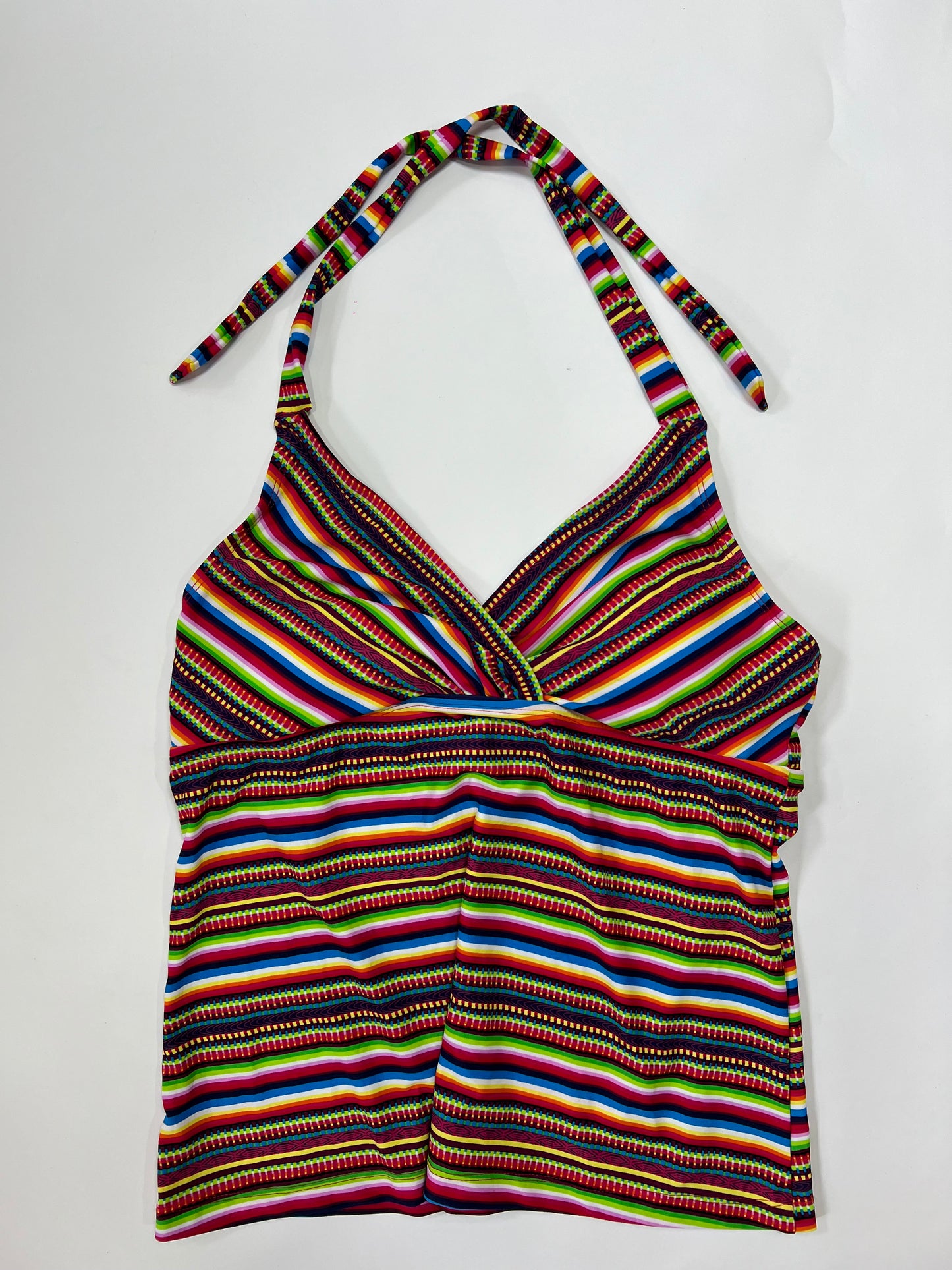 Rainbow Stripe Halter Top