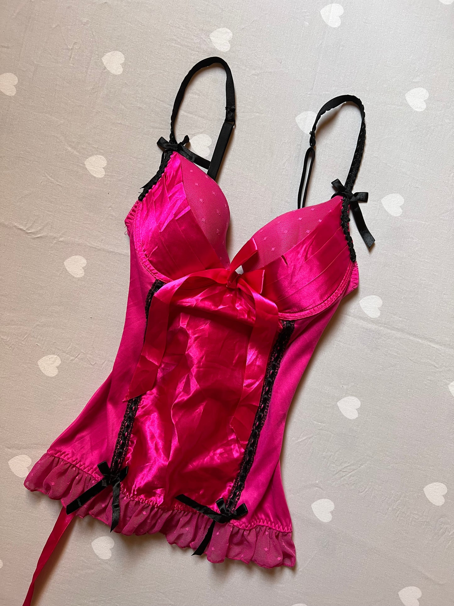 Hot pink  corset top