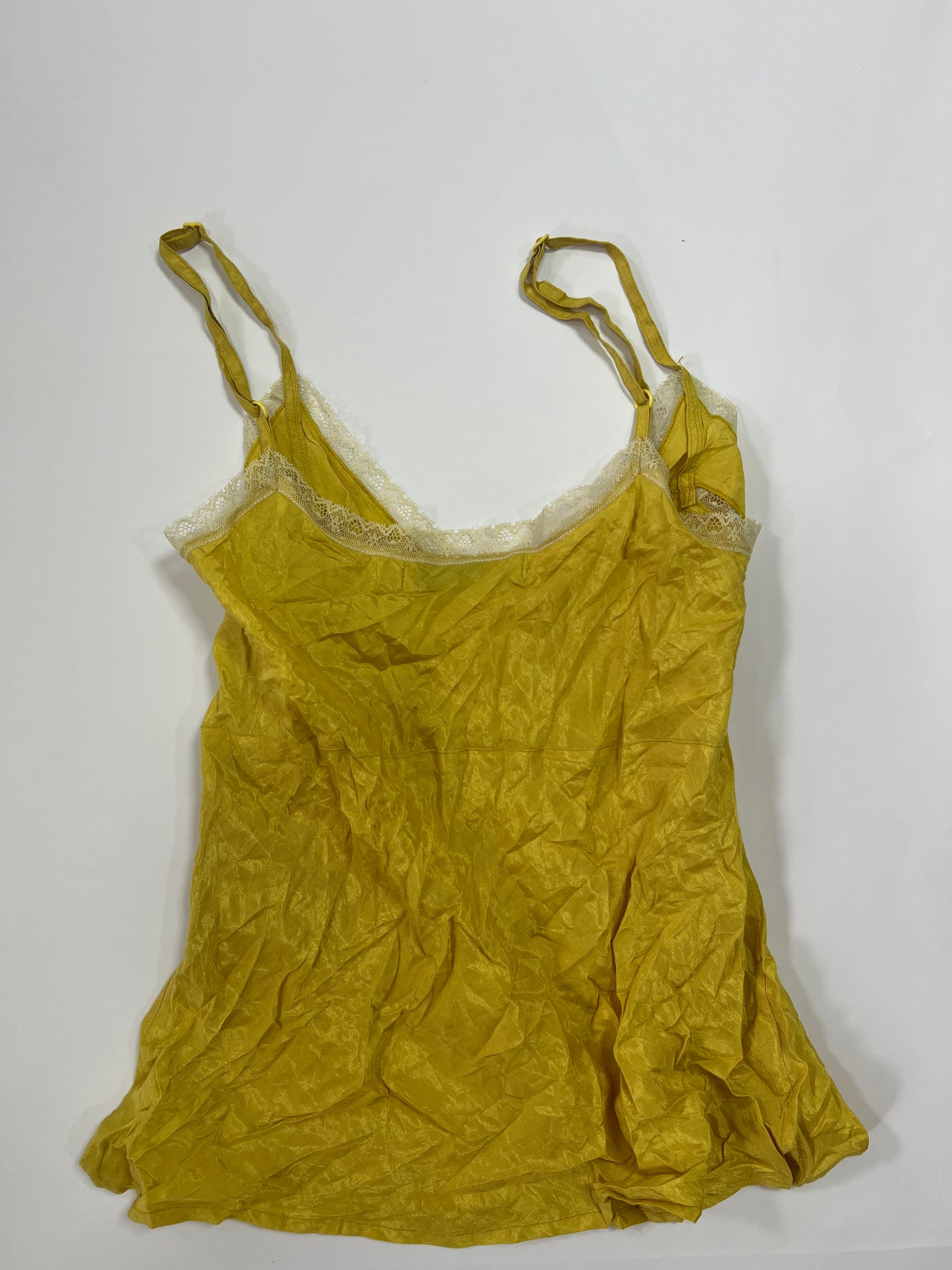Mustard Lace Trim Cami Top