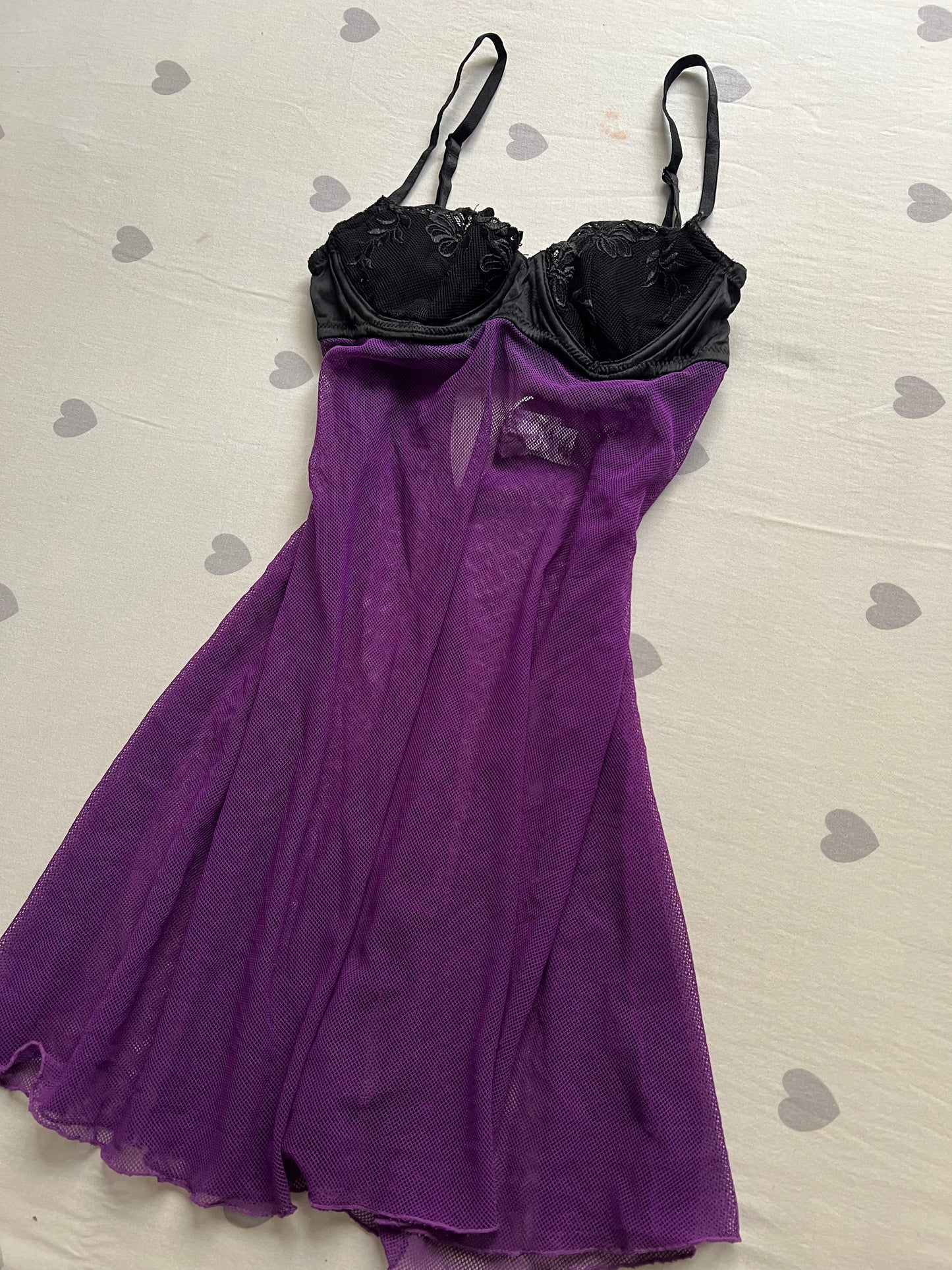 Purple Lace lingerie cami