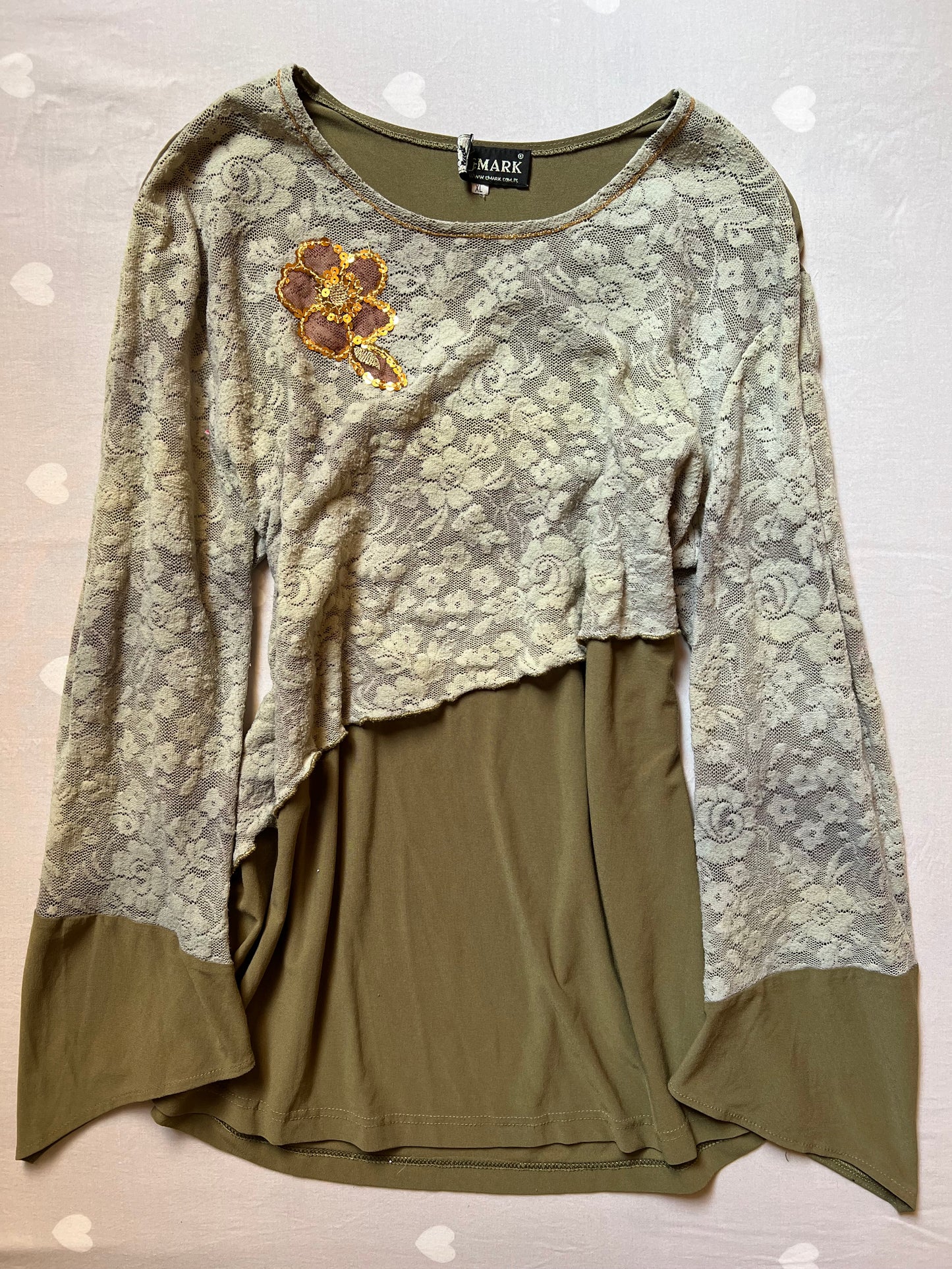 Flowy whimsy long sleeve top