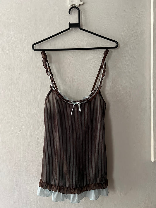 Layered cami slip dress