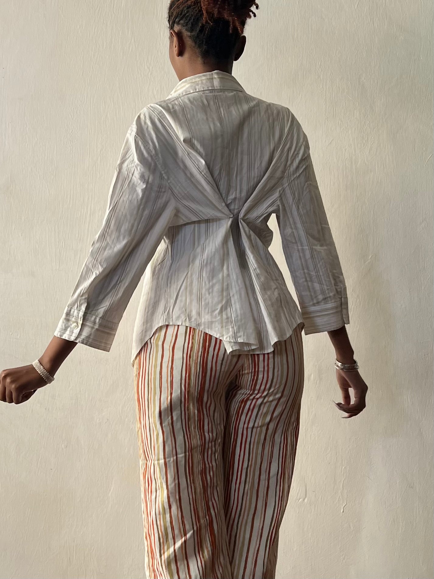 Striped cotton long sleeve