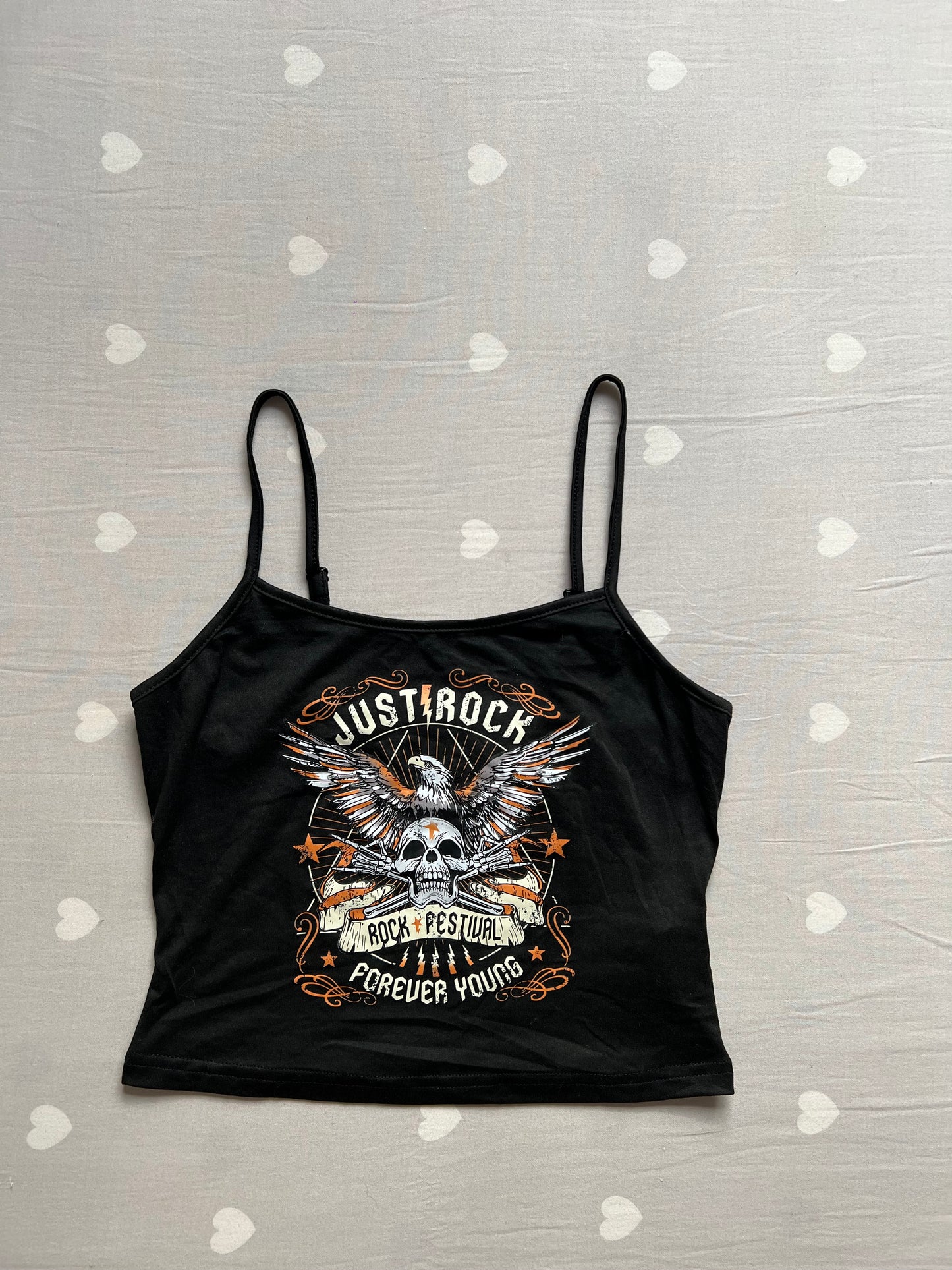 Graphic baby tee tank top