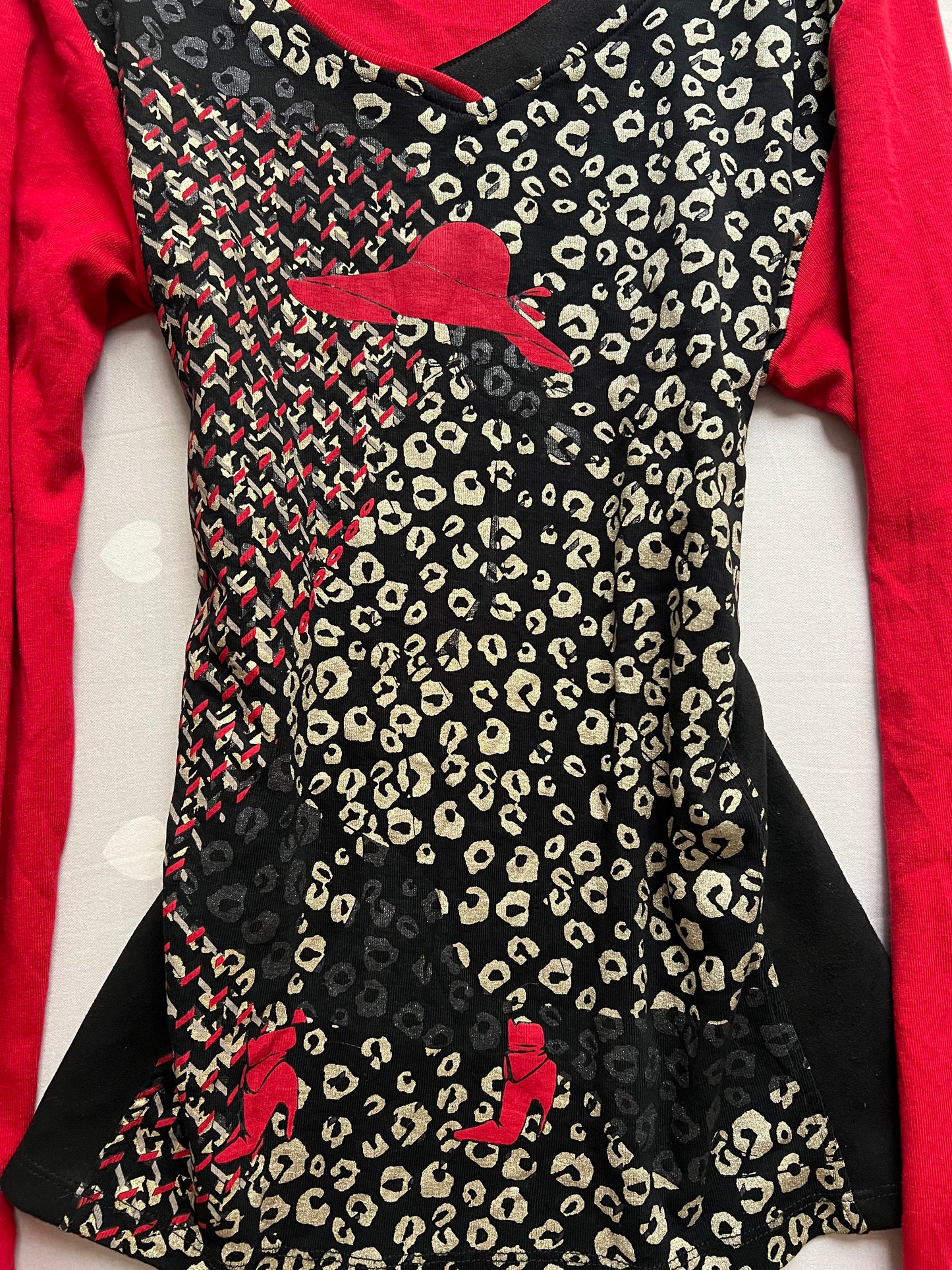 Vintage leopard print long sleeve