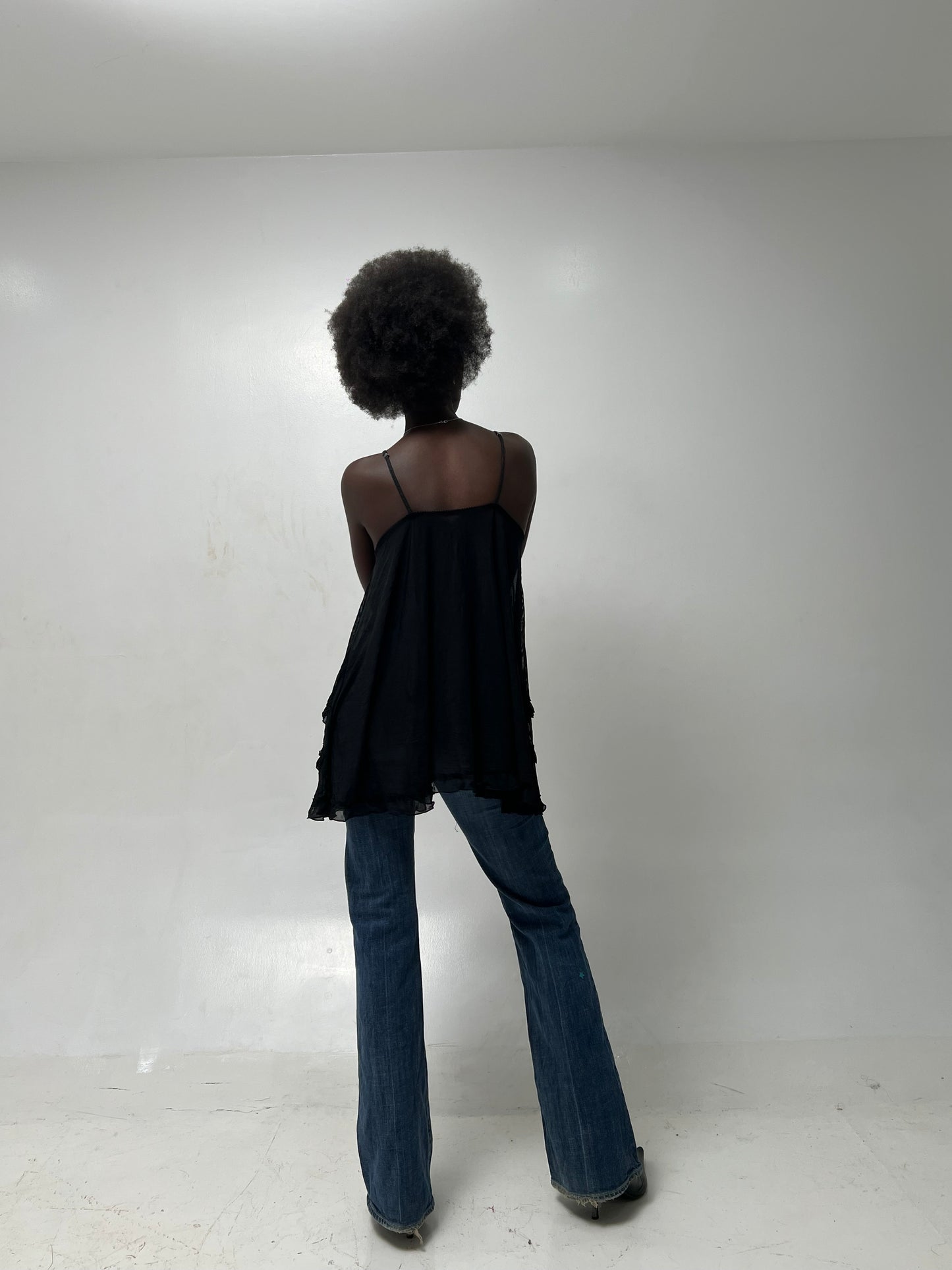 Open front Y2k lingerie dress/top