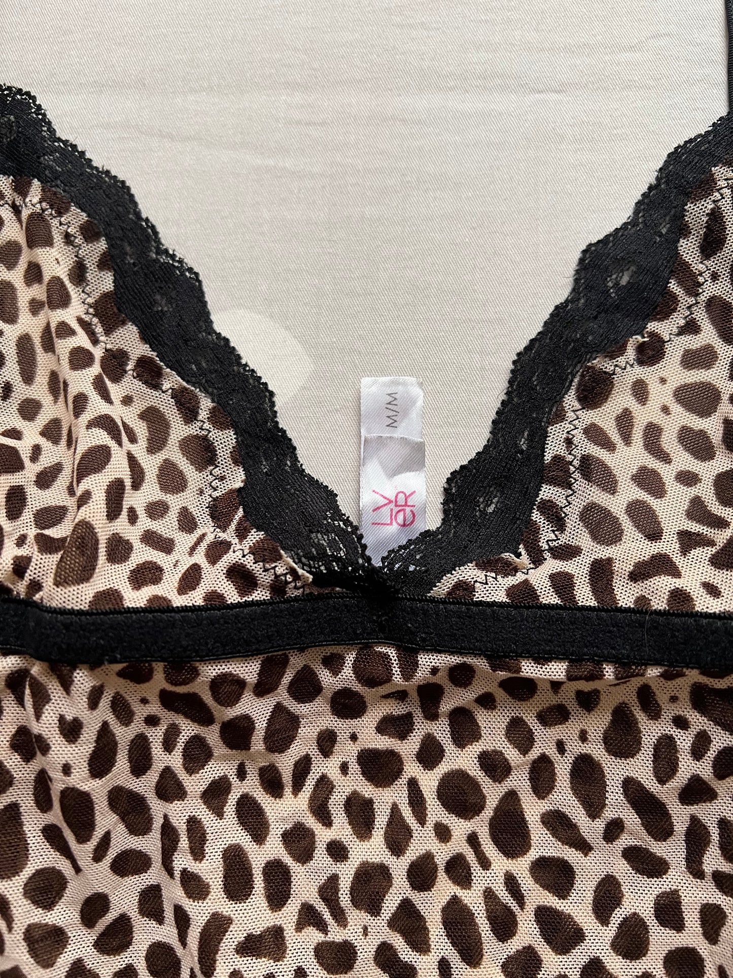 Cheetah Print cami top