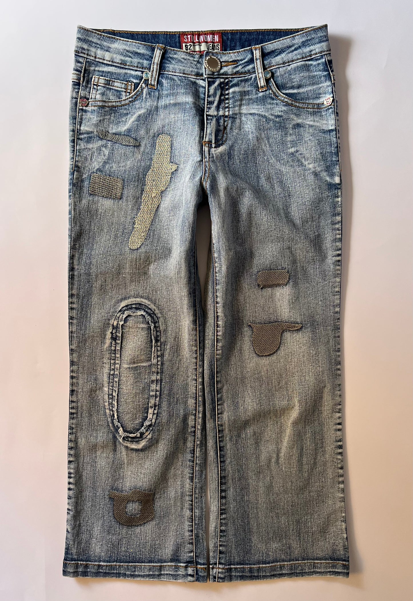 Y2k Denim Capri Pants