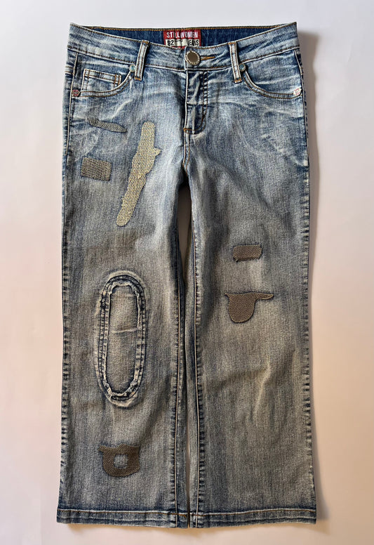 Y2k Denim Capri Pants