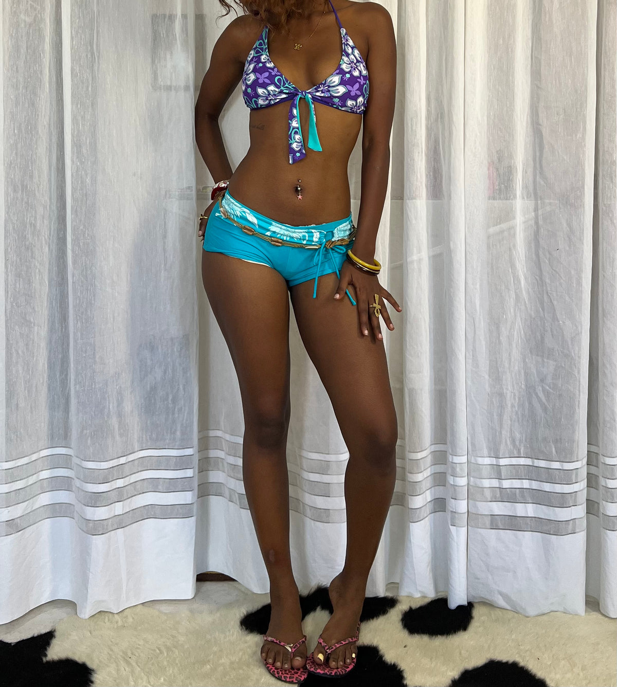 00s Tropical Tie-Up Swim Set