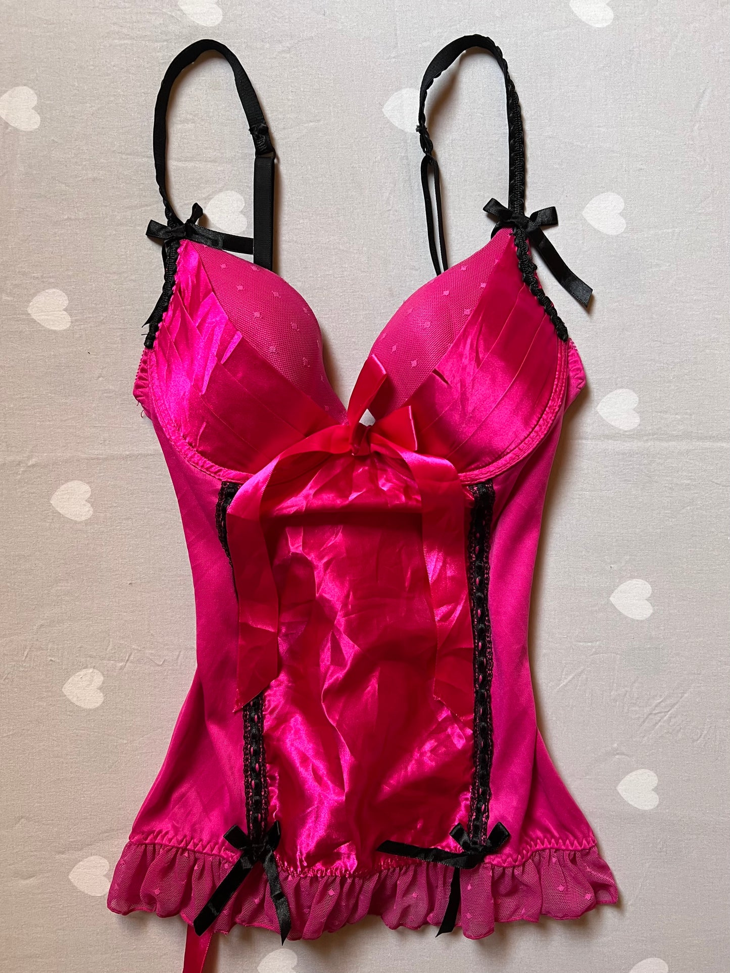 Hot pink  corset top
