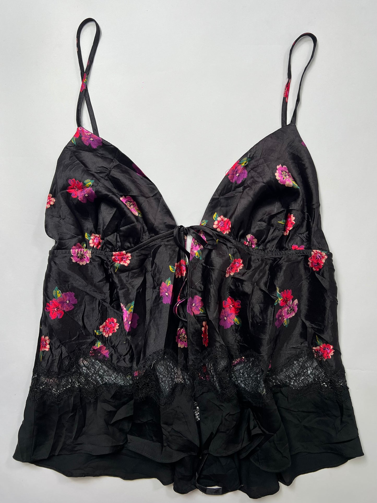 Victoria Secret Floral Lace Tie-Front Cami