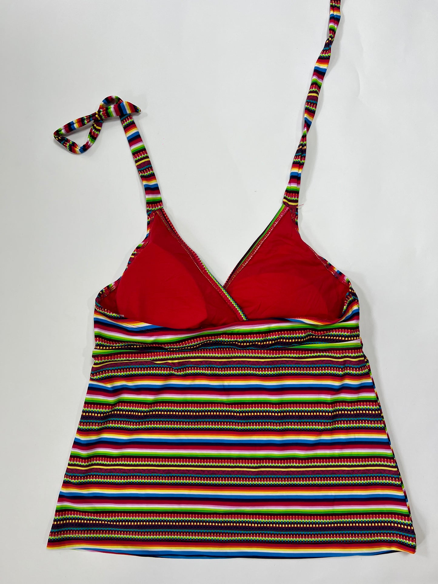 Rainbow Stripe Halter Top