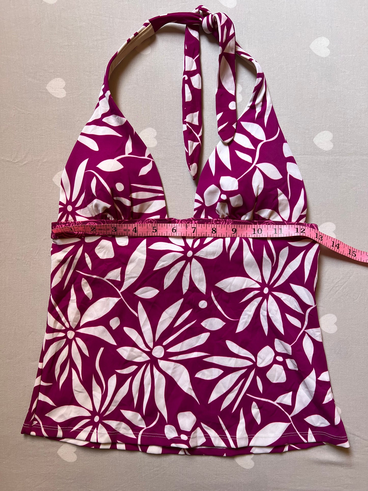 Floral Halter Bikini Top