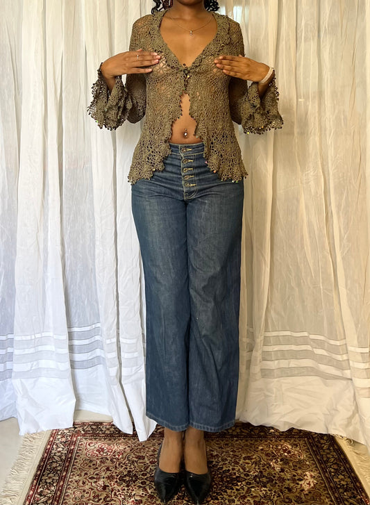 Sheer Crotchet Cardigan