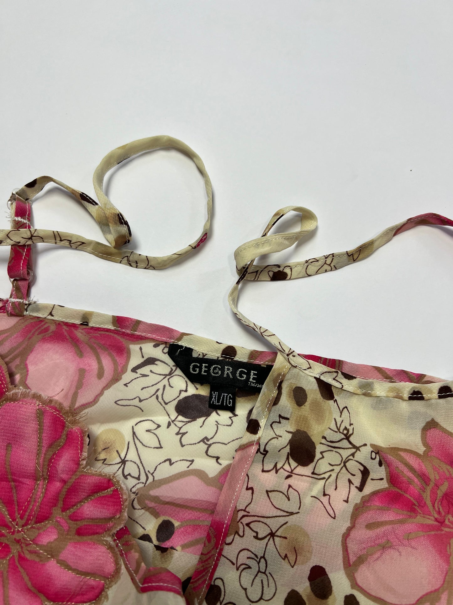 Floral Chiffon Appliqué Cami Top