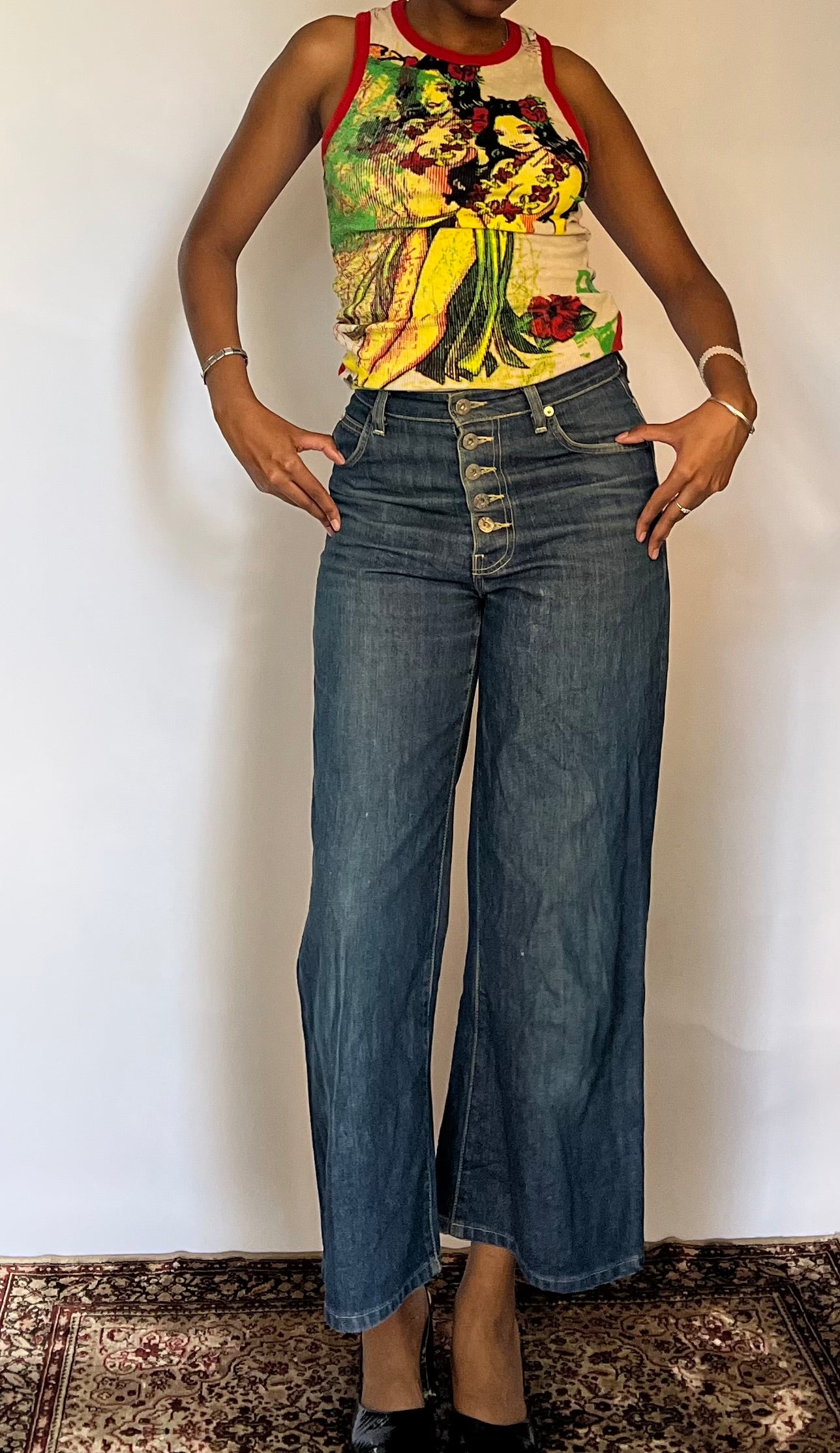 Ribbed Desigual Tank