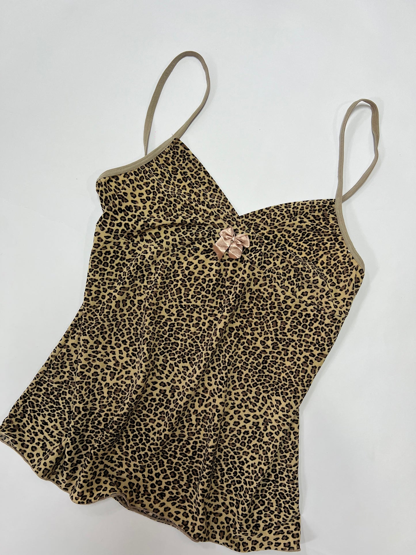Leopard Print Babydoll Cami