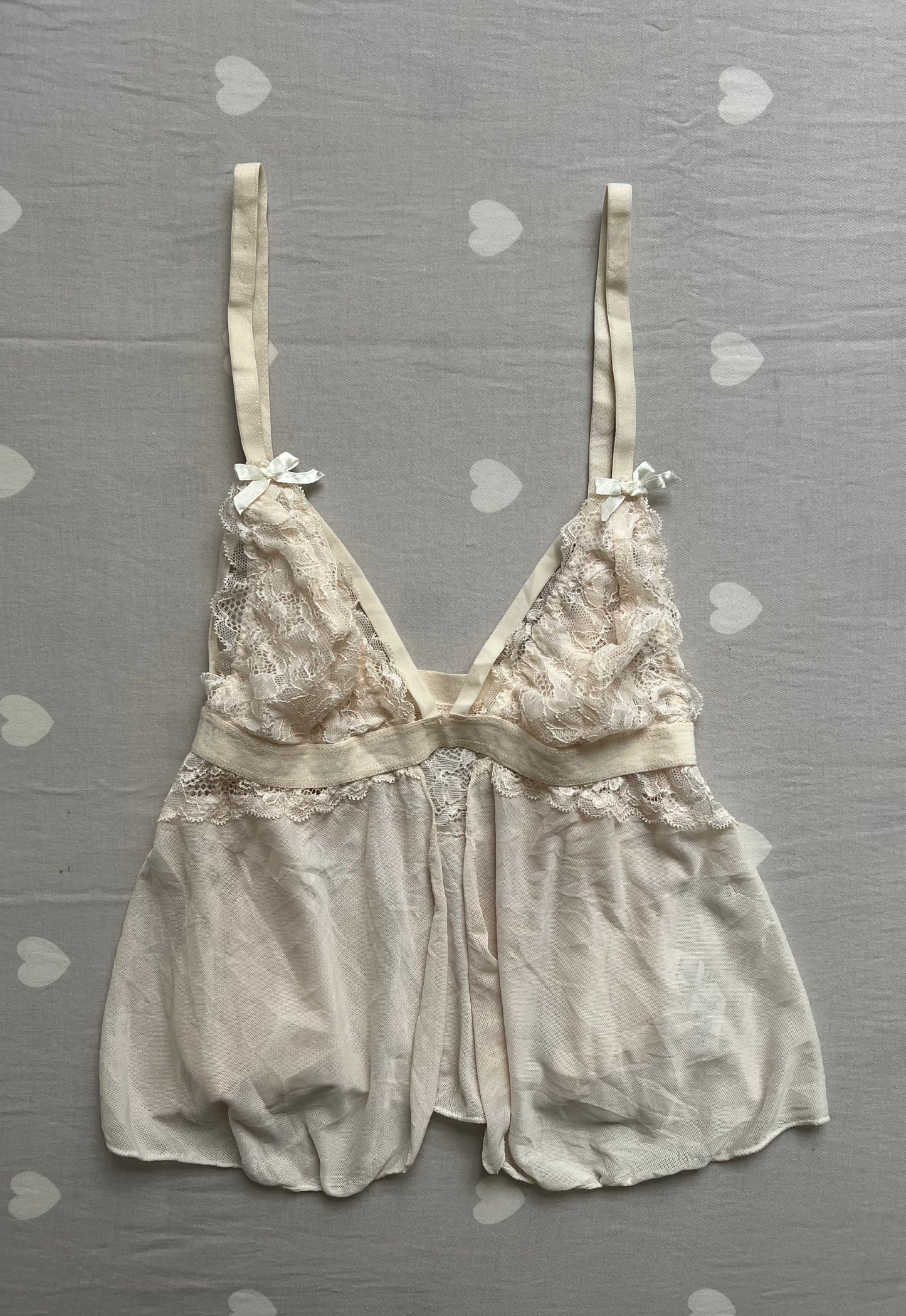 Cream lingerie top