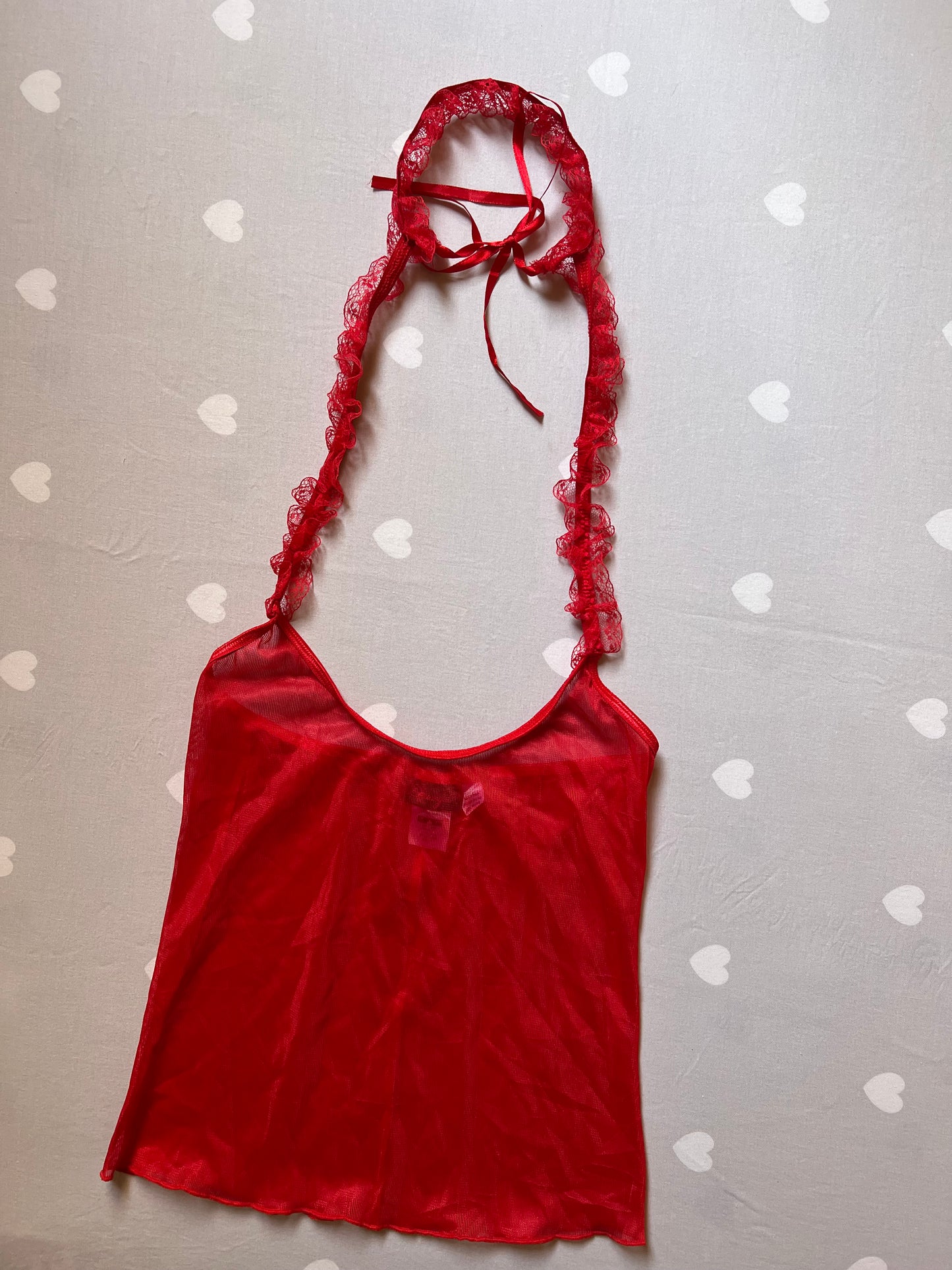 Red Lace Cami top