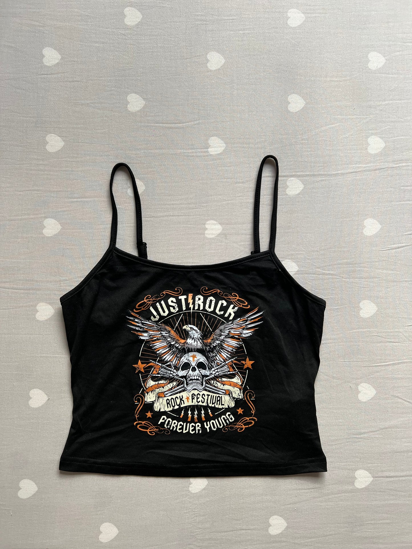 Graphic baby tee tank top