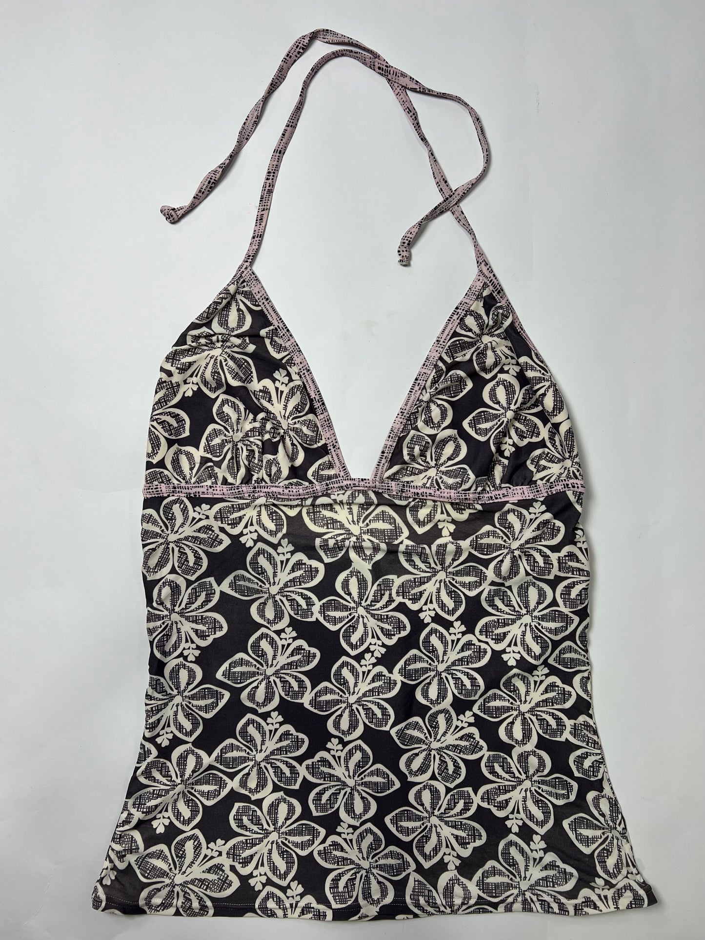 Floral Halter Tank Top