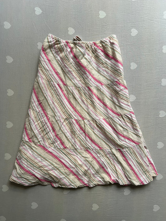 Striped Midi Skirt