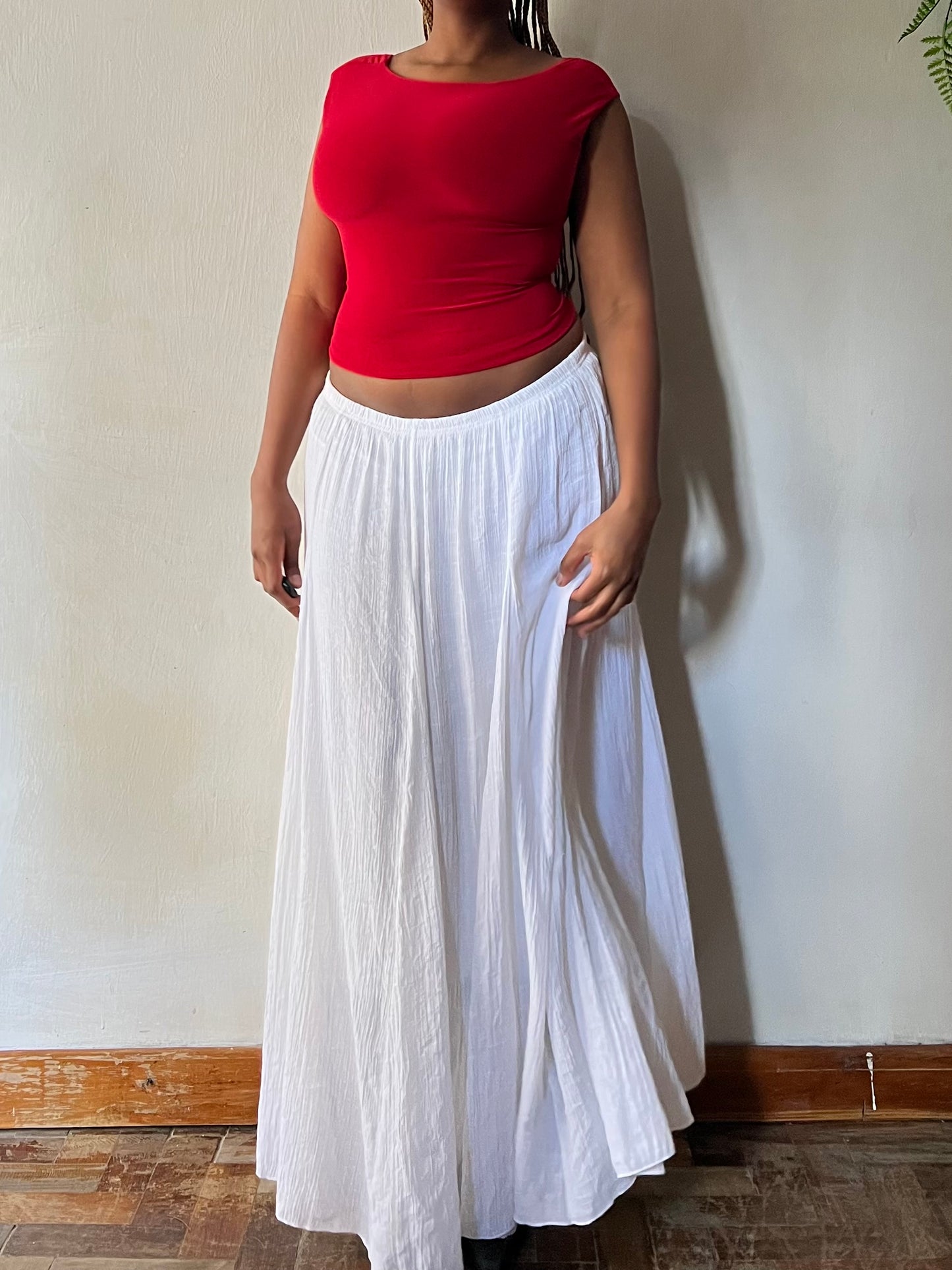 White Maxi Skirt