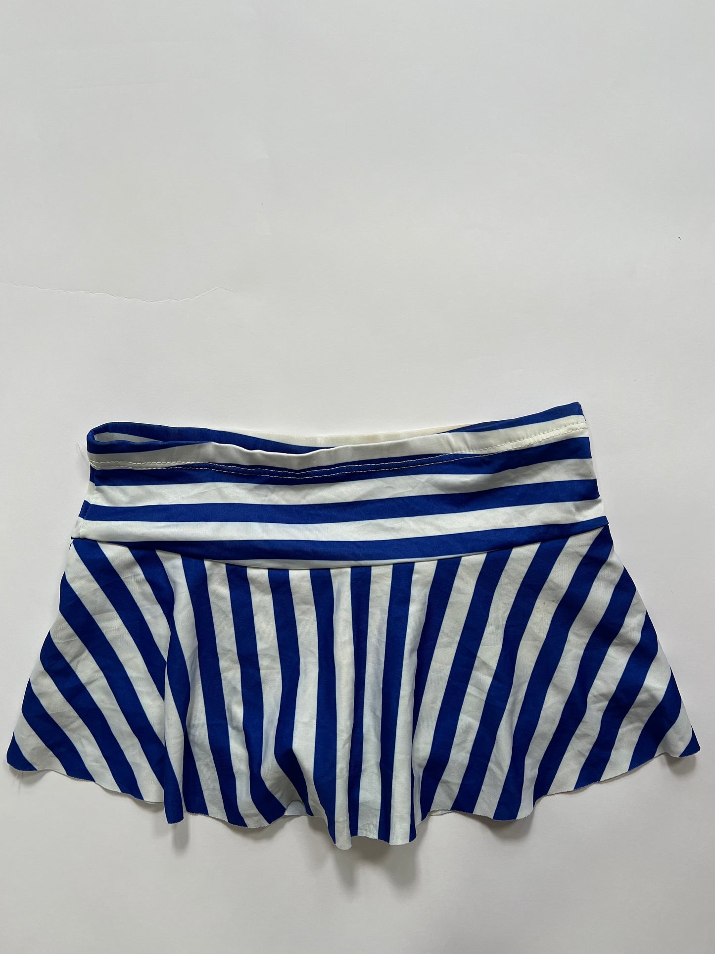 Blue Striped Mini Skirt