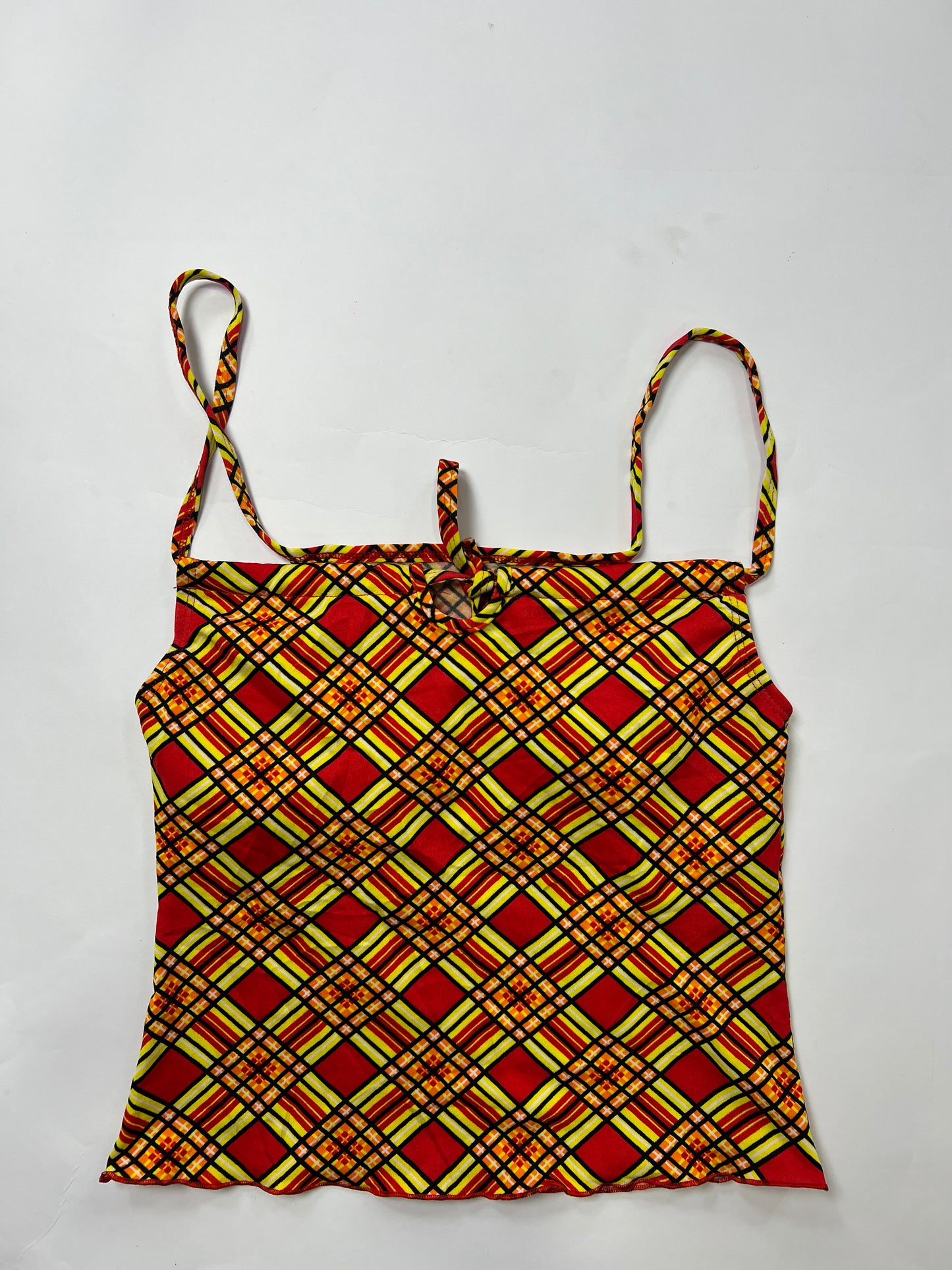 Retro Plaid Cami Top