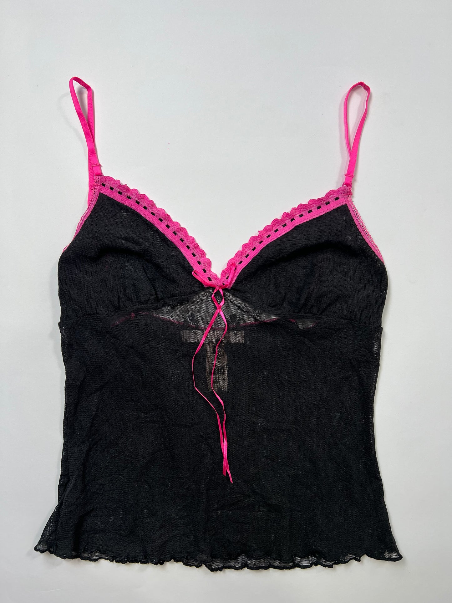 Victoria Secret Sheer Lace Trim  Cami