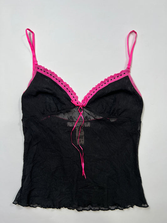 Victoria Secret Sheer Lace Trim  Cami