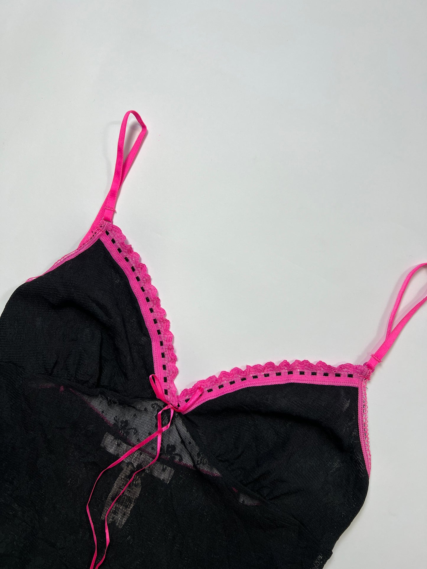 Victoria Secret Sheer Lace Trim  Cami