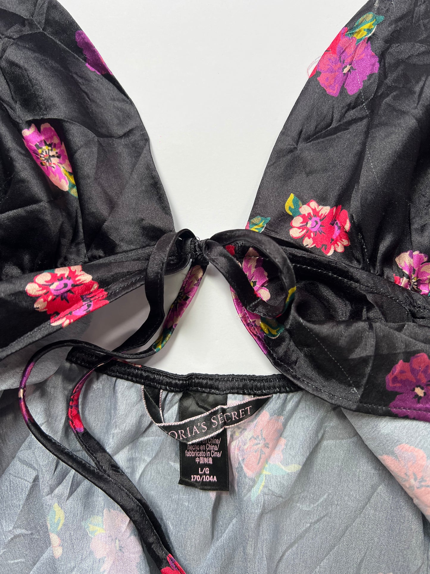Victoria Secret Floral Lace Tie-Front Cami