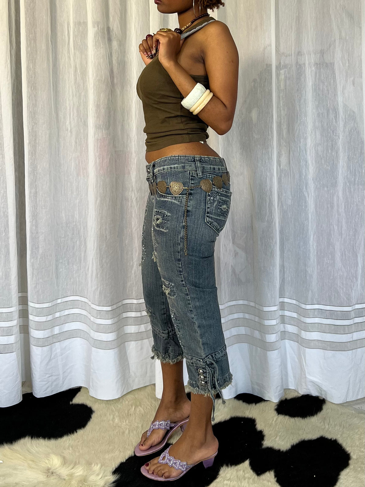 Olive Green Fitted Tank Top