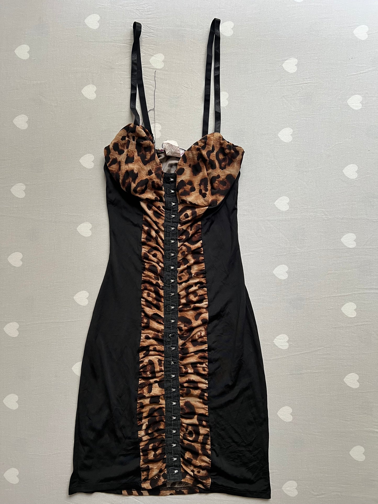 Leopard print bandage dress